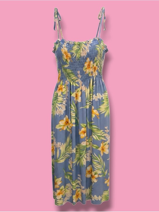 Two Palms Dresses & Skirts - Two Palms Lavender and Yellow Floral Dress with Tie Straps